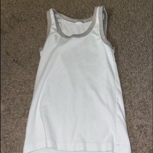White & Gray Tank Top